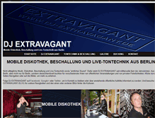 Tablet Screenshot of dj-extravagant.de